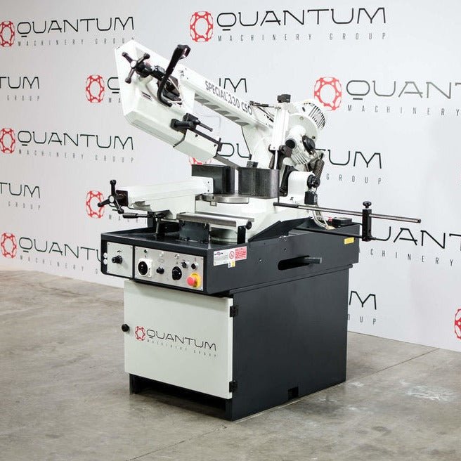 S 335 CSO: Manual Band Saw with Automatic Head Descent and Variable Speed Inverter - Band Saws - Quantum Machinery Group - In Stock and Sold in the USA