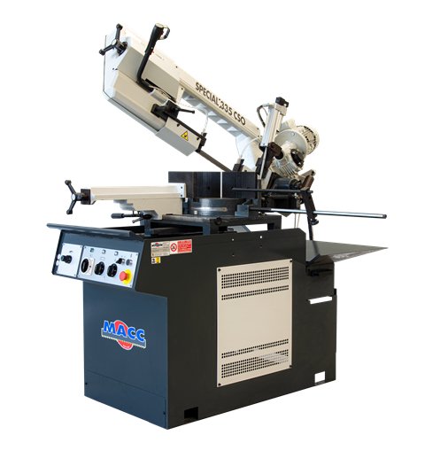 S 335 CSO: Manual Band Saw with Automatic Head Descent and Variable Speed Inverter - Band Saws - Quantum Machinery Group - In Stock and Sold in the USA