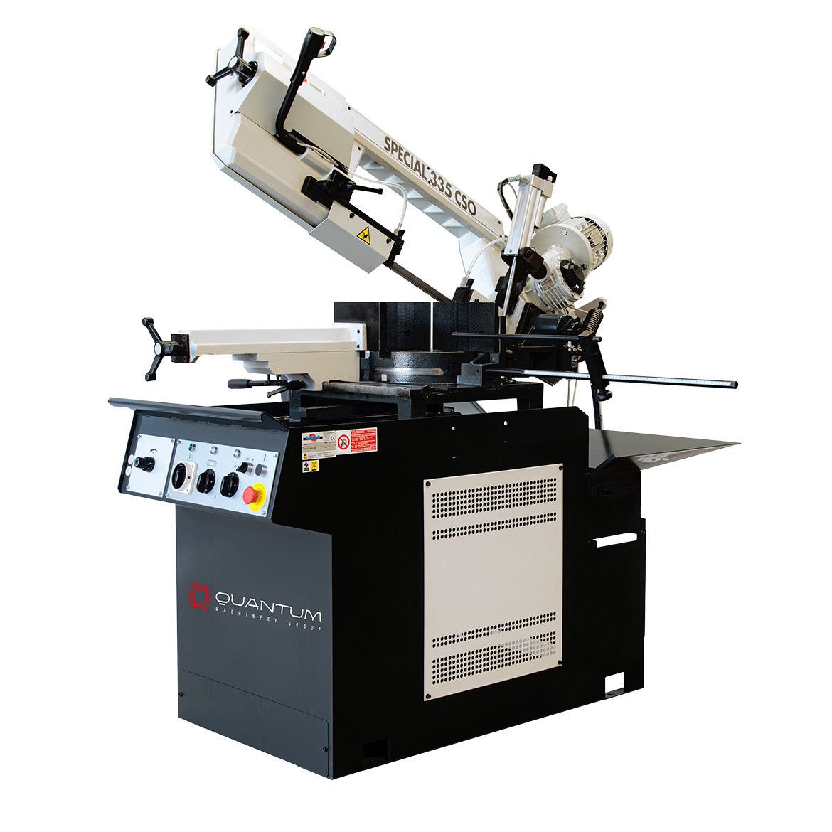 S 335 CSO: Manual Band Saw with Automatic Head Descent and Variable Speed Inverter - Band Saws - Quantum Machinery Group - In Stock and Sold in the USA Main image