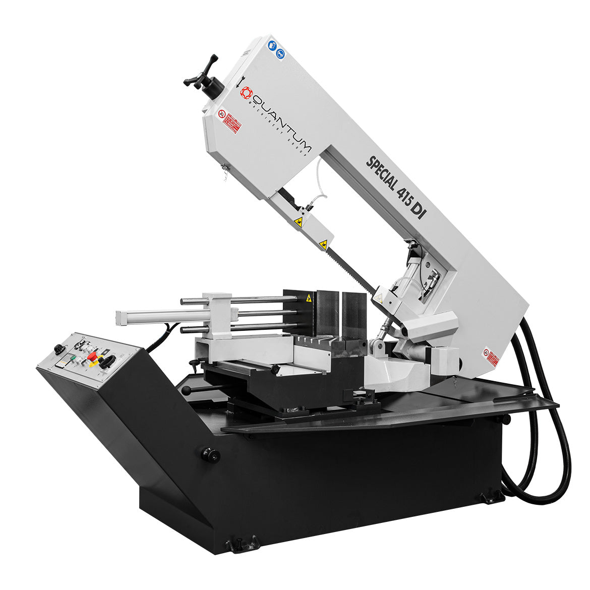 S 415 DI: Semi - Automatic Band Saw with Variable Speed Inverter (13 - 3/4" Round Tube Capacity) - Band Saws - Quantum Machinery Group - In Stock and Sold in the USA Main image