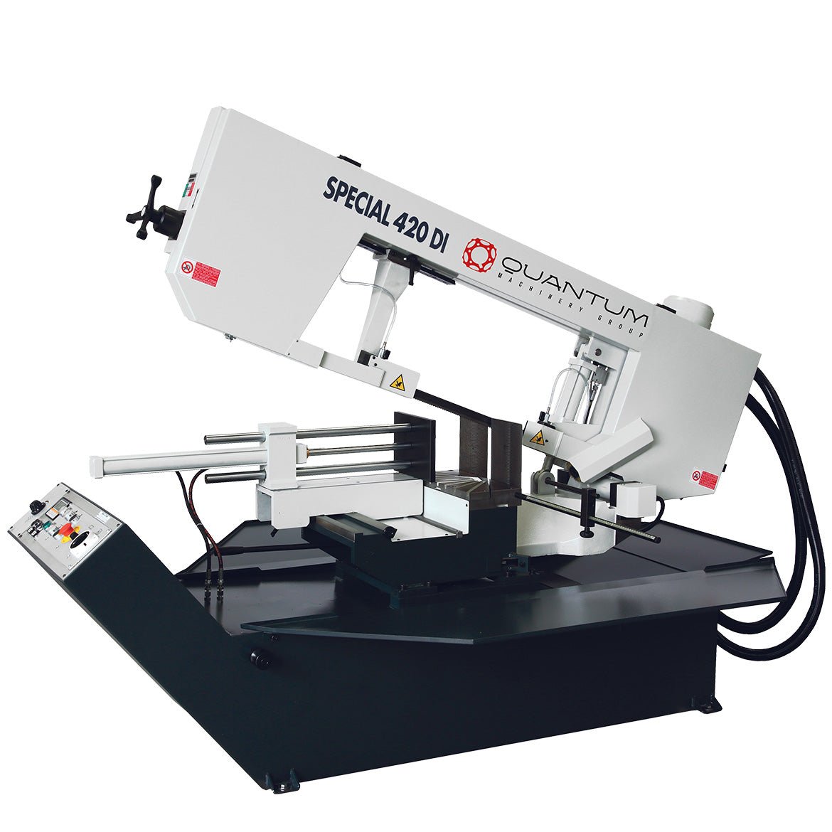 S 420 DI: Semi - Automatic Band Saw with Variable Speed Inverter (15 - 5/8" Round Tube Capacity) - Band Saws - Quantum Machinery Group - In Stock and Sold in the USA