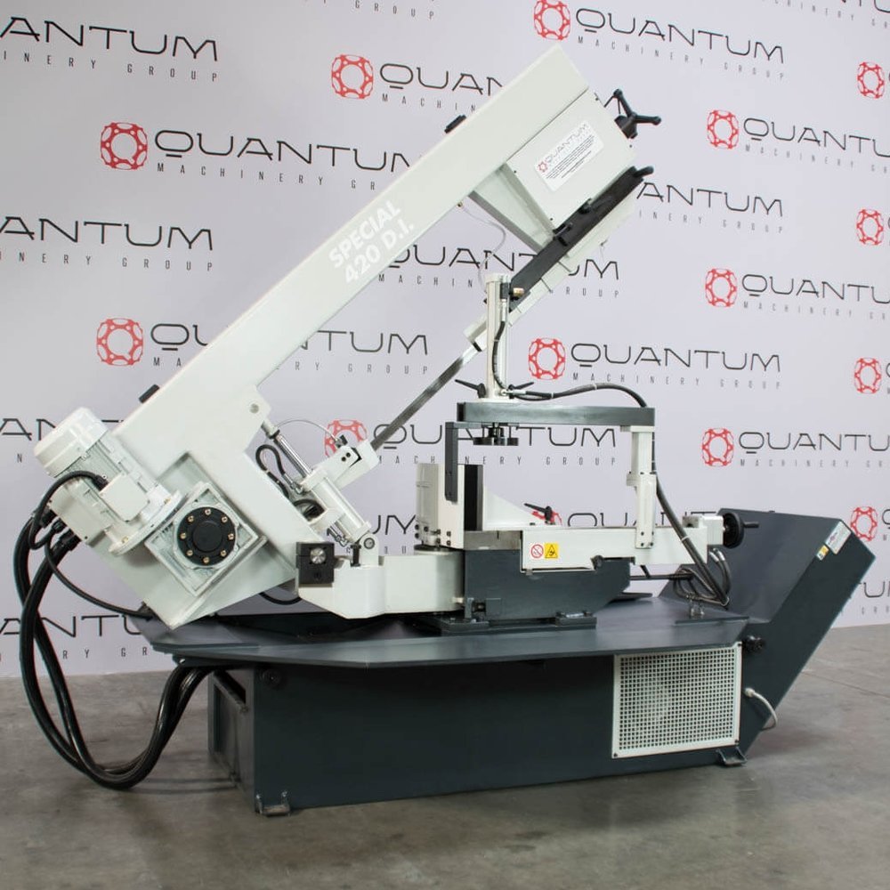 S 420 DI: Semi - Automatic Band Saw with Variable Speed Inverter (15 - 5/8" Round Tube Capacity) - Band Saws - Quantum Machinery Group - In Stock and Sold in the USA