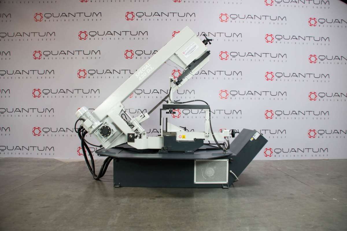 S 420 DI: Semi - Automatic Band Saw with Variable Speed Inverter (15 - 5/8" Round Tube Capacity) - Band Saws - Quantum Machinery Group - In Stock and Sold in the USA