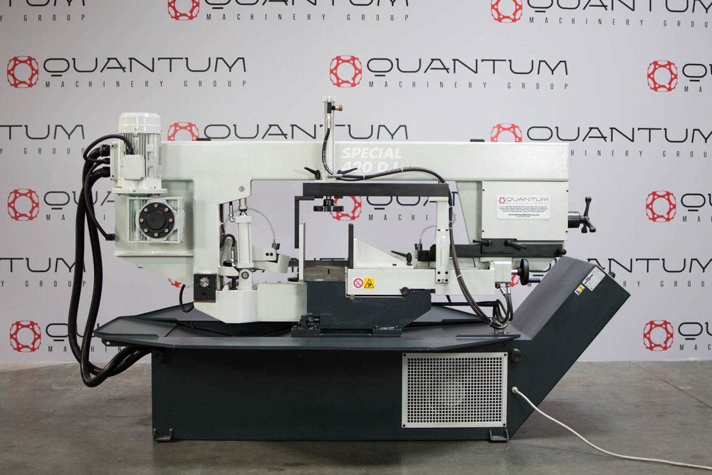 S 420 DI: Semi - Automatic Band Saw with Variable Speed Inverter (15 - 5/8" Round Tube Capacity) - Band Saws - Quantum Machinery Group - In Stock and Sold in the USA