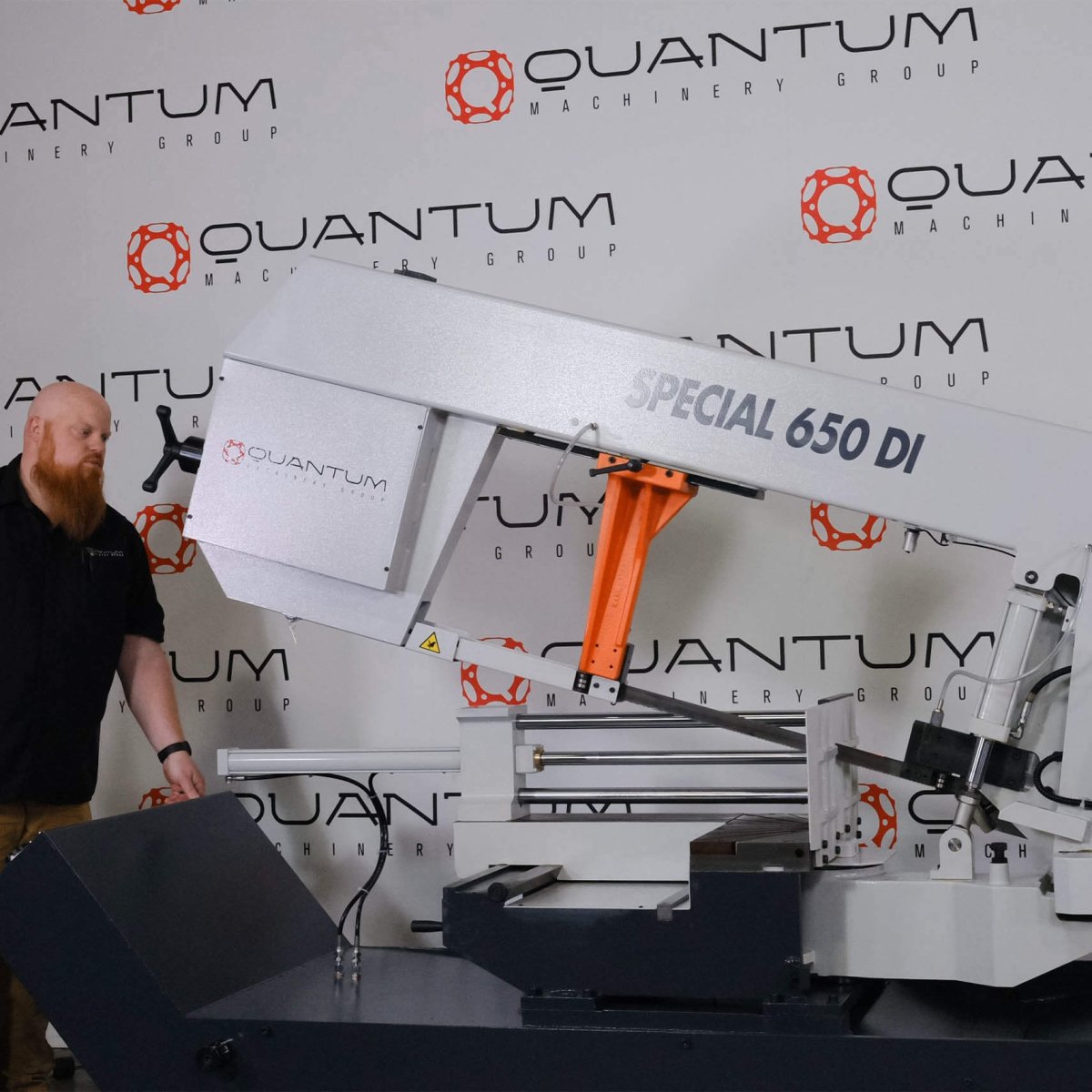 S 650 DI: Semi - Automatic Band Saw with Variable Speed Inverter (18" Round Tube Capacity) - Band Saws - Quantum Machinery Group - In Stock and Sold in the USA