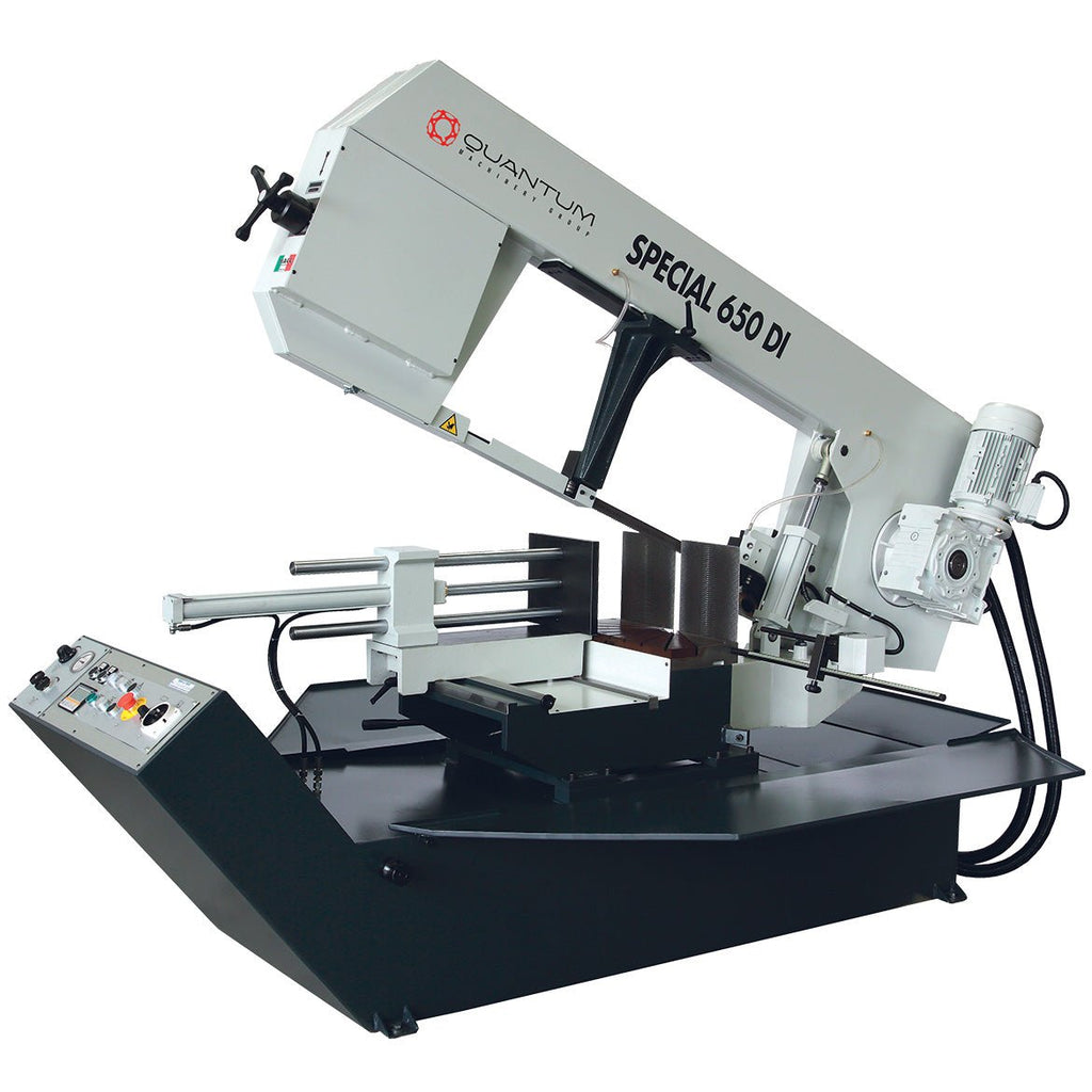 S 650 DI: Semi - Automatic Band Saw with Variable Speed Inverter (18" Round Tube Capacity) - Band Saws - Quantum Machinery Group - In Stock and Sold in the USA