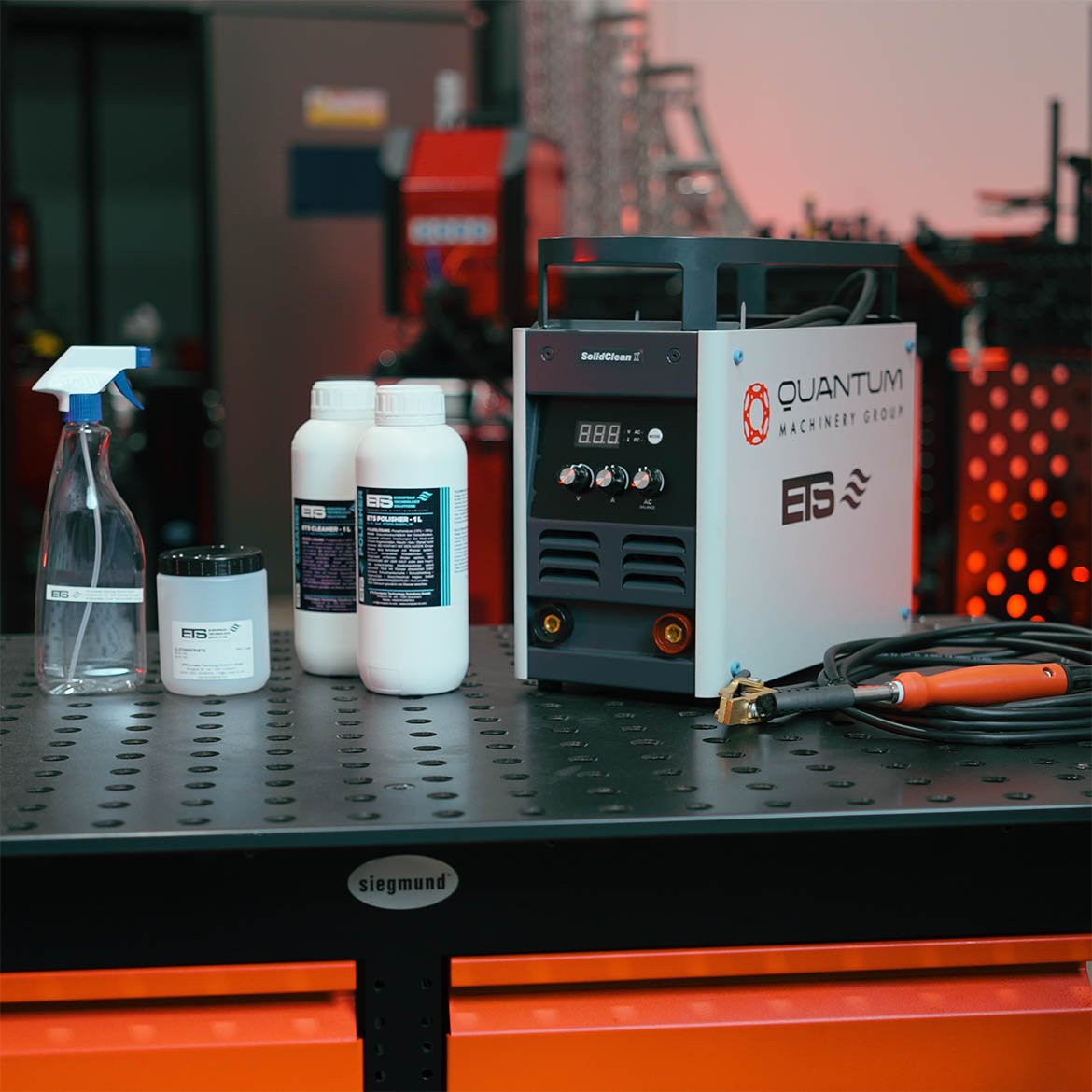 SolidClean X100 Industrial 100 Amp Weld Cleaning Machine - Weld Cleaning Machines - Quantum Machinery Group - In Stock and Sold in the USA