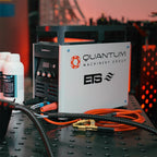 SolidClean X150 Production 100 Amp Weld Cleaning Machine with Integrated Fluid Feed - Weld Cleaning Machines - Quantum Machinery Group - In Stock and Sold in the USA