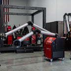 UNI 2H: Professional Mobile Welding Fume Extraction System with 10' Aluminum Extraction Arm - Welding Fume Extraction Systems - Quantum Machinery Group - In Stock and Sold in the USA