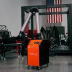 UNI 2H: Professional Mobile Welding Fume Extraction System with 10' Aluminum Extraction Arm - Welding Fume Extraction Systems - Quantum Machinery Group - In Stock and Sold in the USA