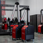 UNI 2H: Professional Mobile Welding Fume Extraction System with 13' Aluminum Extraction Arm - Welding Fume Extraction Systems - Quantum Machinery Group - In Stock and Sold in the USA