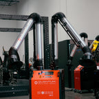UNI 3.2.2 W3: Dual - Arm Self - Cleaning Mobile Filter Unit for Welding Fumes with 10' Aluminum Extraction Arms - Welding Fume Extraction Systems - Quantum Machinery Group - In Stock and Sold in the USA