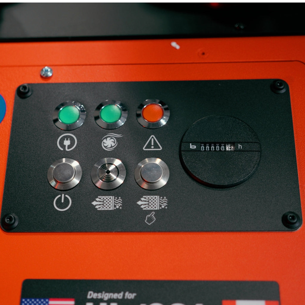 UNI 3.2.2 W3: Dual-Arm Self-Cleaning Mobile Filter Unit for Welding Fumes with 10' Flex Arms - Welding Fume Extraction Systems - Quantum Machinery Group - In Stock and Sold in the USA