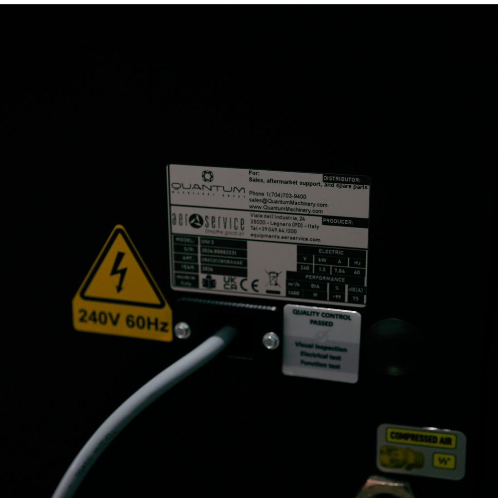 UNI 3.2.2 W3: Dual-Arm Self-Cleaning Mobile Filter Unit for Welding Fumes with 10' Flex Arms - Welding Fume Extraction Systems - Quantum Machinery Group - In Stock and Sold in the USA